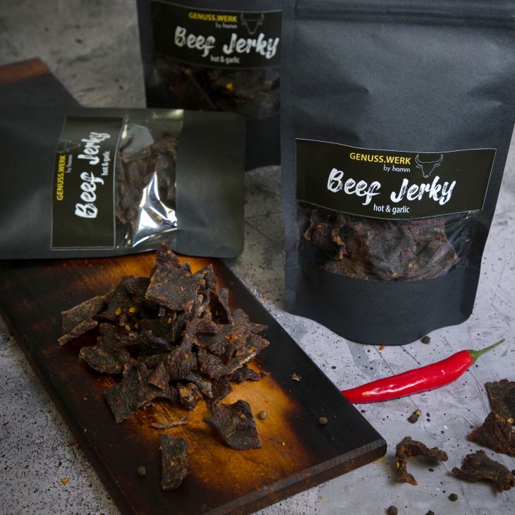 Beef Jerky hot & garlic