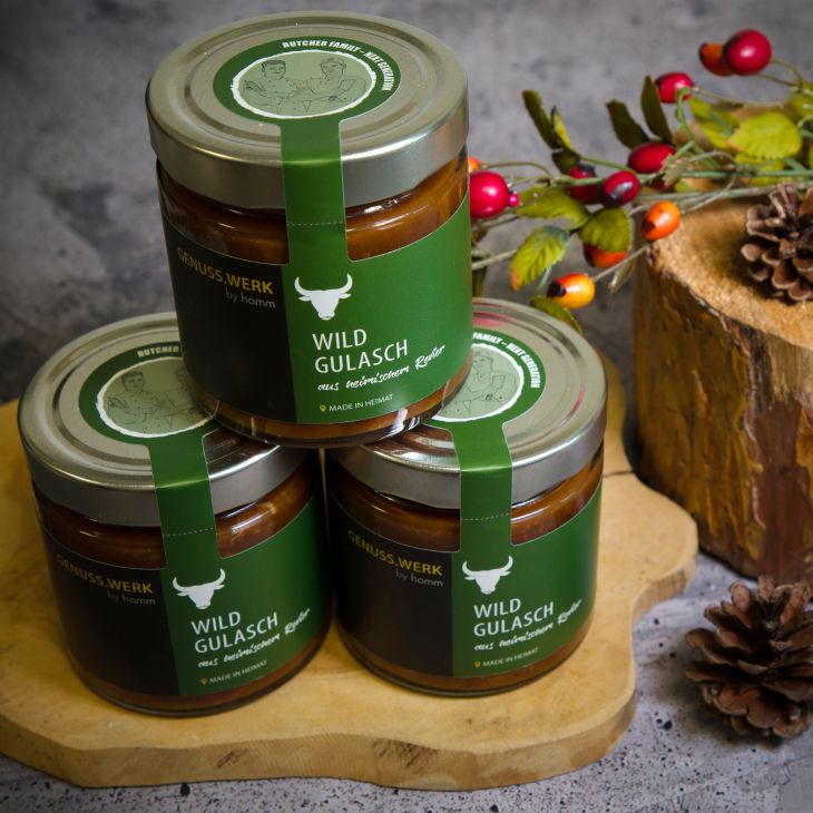 Wildgulasch, im Glas