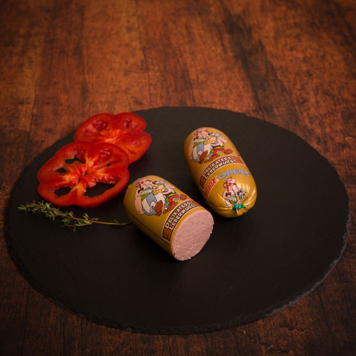 Kalbfleisch-Leberwurst fein, Stück ca. 150g